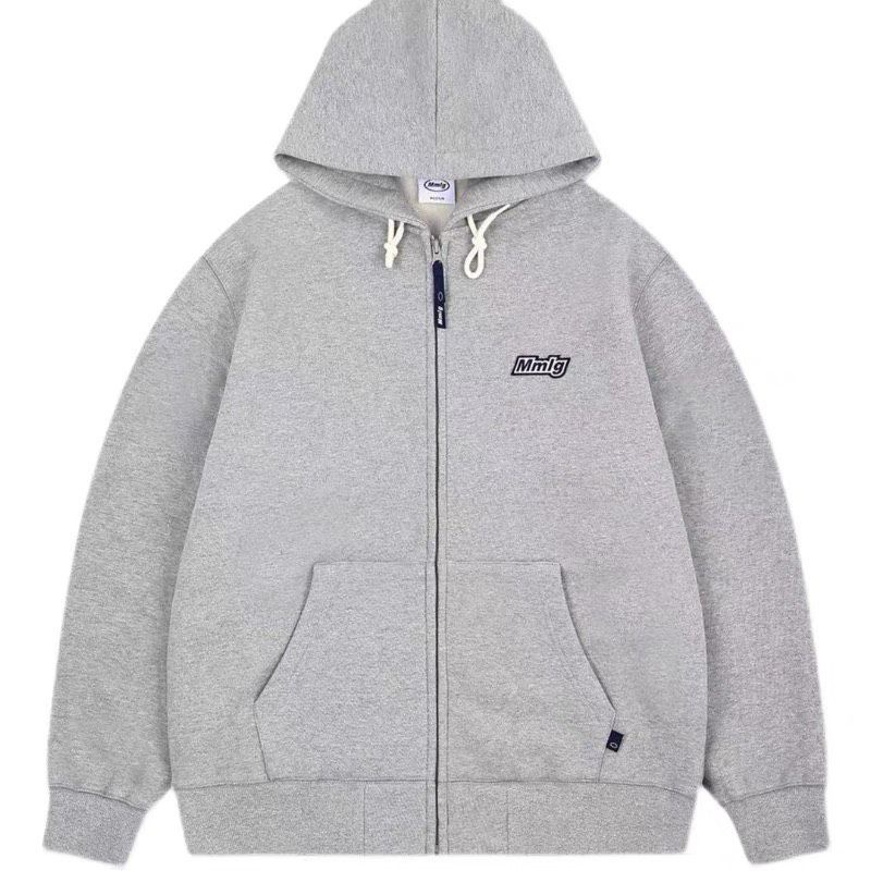 Áo Hoodie Zip Unisex Nam Nữ thêu MmLG form rộng ZoZo_unisex