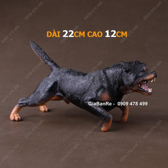 Mô Hình Giống Chó Giữ Nhà Tấn Công Rottweiler - 22cm - 4685