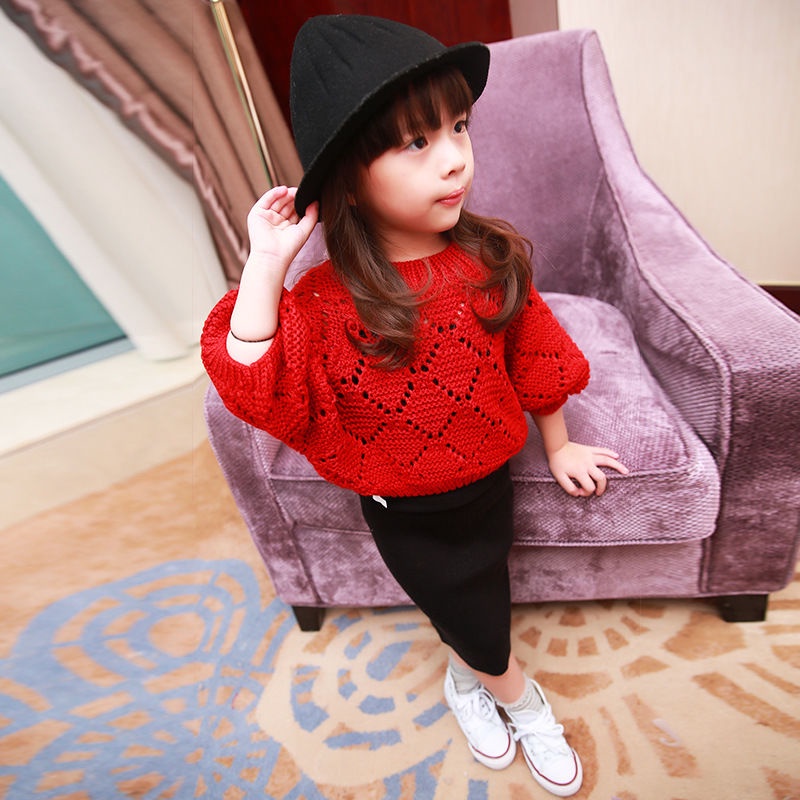 Chân Váy Len Ngắn Phong Cách Hàn Quốc Thời Trang Xuân Thu Xinh Xắn Cho Bé Gái