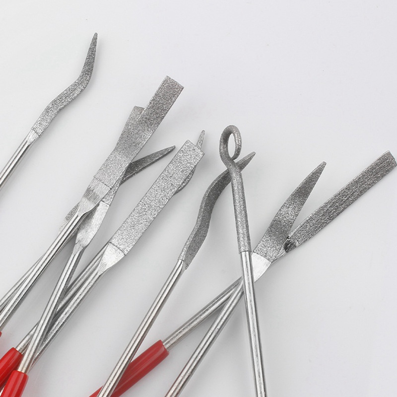 Bộ 10 Đầu Dũa Kim Cương 3X140Mm Cho Máy Mài Kim Loại, Đá, Thủy Tinh, Kim Loại