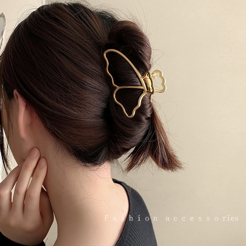 Kẹp Tóc Kim Loại Đơn Giản Phong Cách Hàn Quốc Thanh Lịch