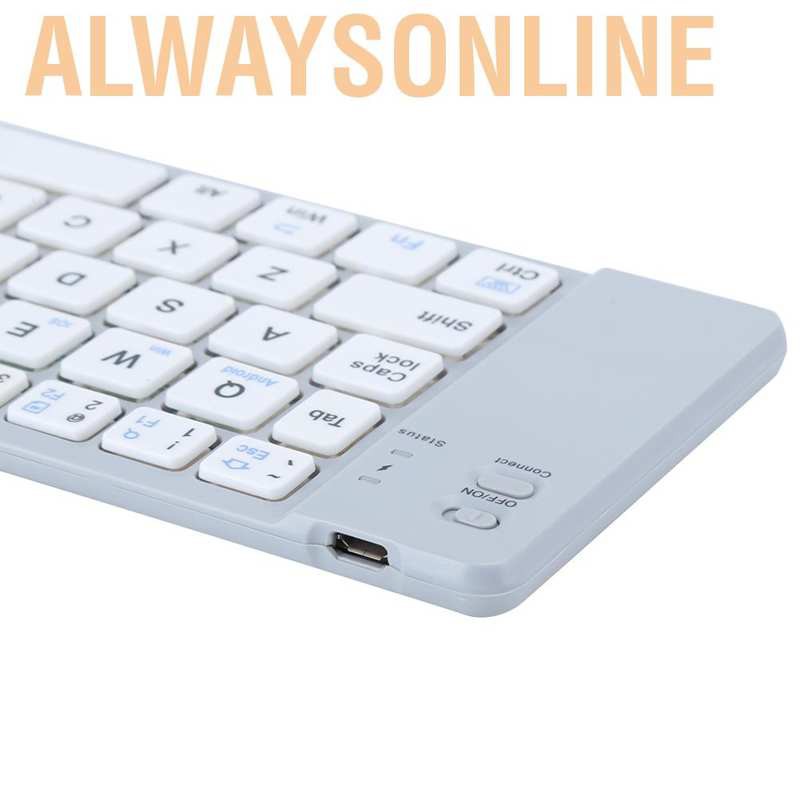 Alwaysonline Foldable Bluetooth3.0 Keyboard  Folding Portable Ultra Thin Wireless Rechargeable for IOS / Android Windows Phone Laptop Computer