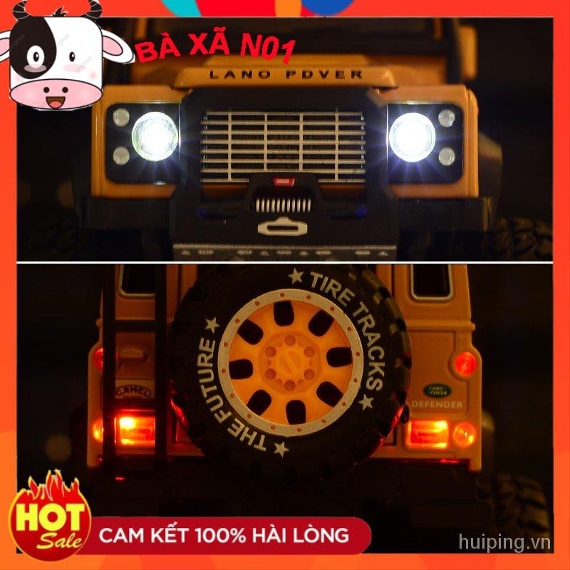 Mô hình xe LAND ROVER TROPHY 91 CAMEL tỉ lệ 1:24 chất liệu kim loại mở cửa có đèn pha và âm thanh
