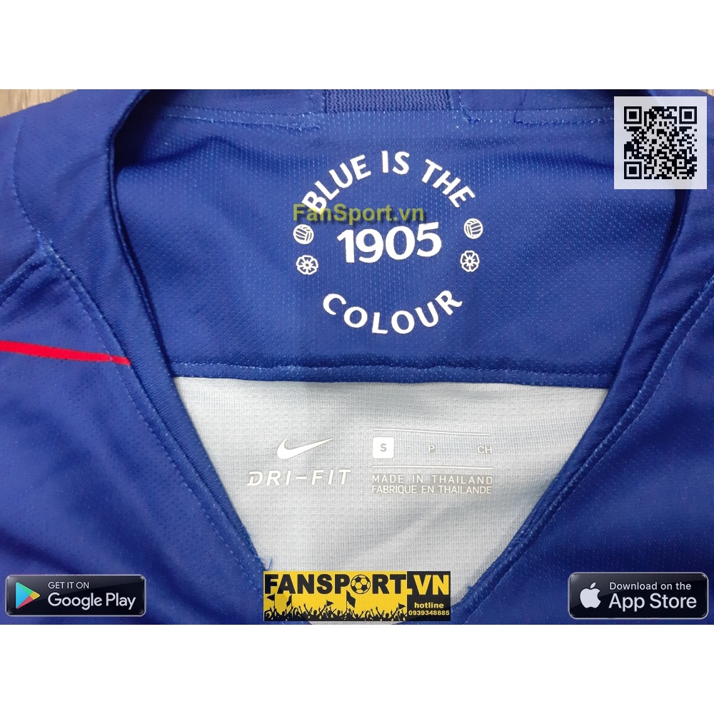 Áo đấu bóng đá Chelsea 2018 2019 home shirt jersey blue 919009-496 Nike