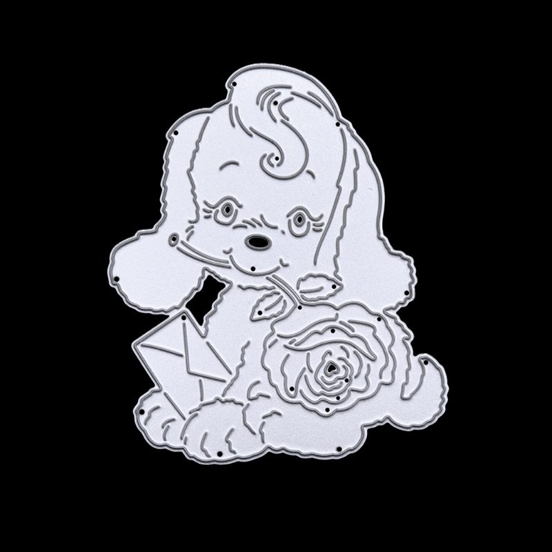 Khuôn Cắt Giấy Kim Loại Hình Chú Chó Đáng Yêu