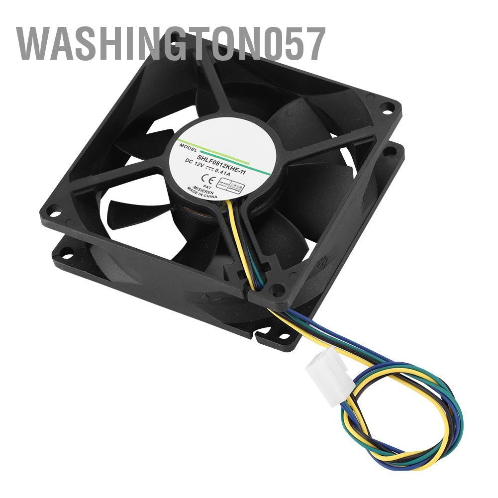 Washington057 Washington057 SHLF0812KHE-11 DC12V 0 41A 8CM 4Pin PWM Kiểm soát nhiệt độ Khung gầm Quạt làm mát Máy