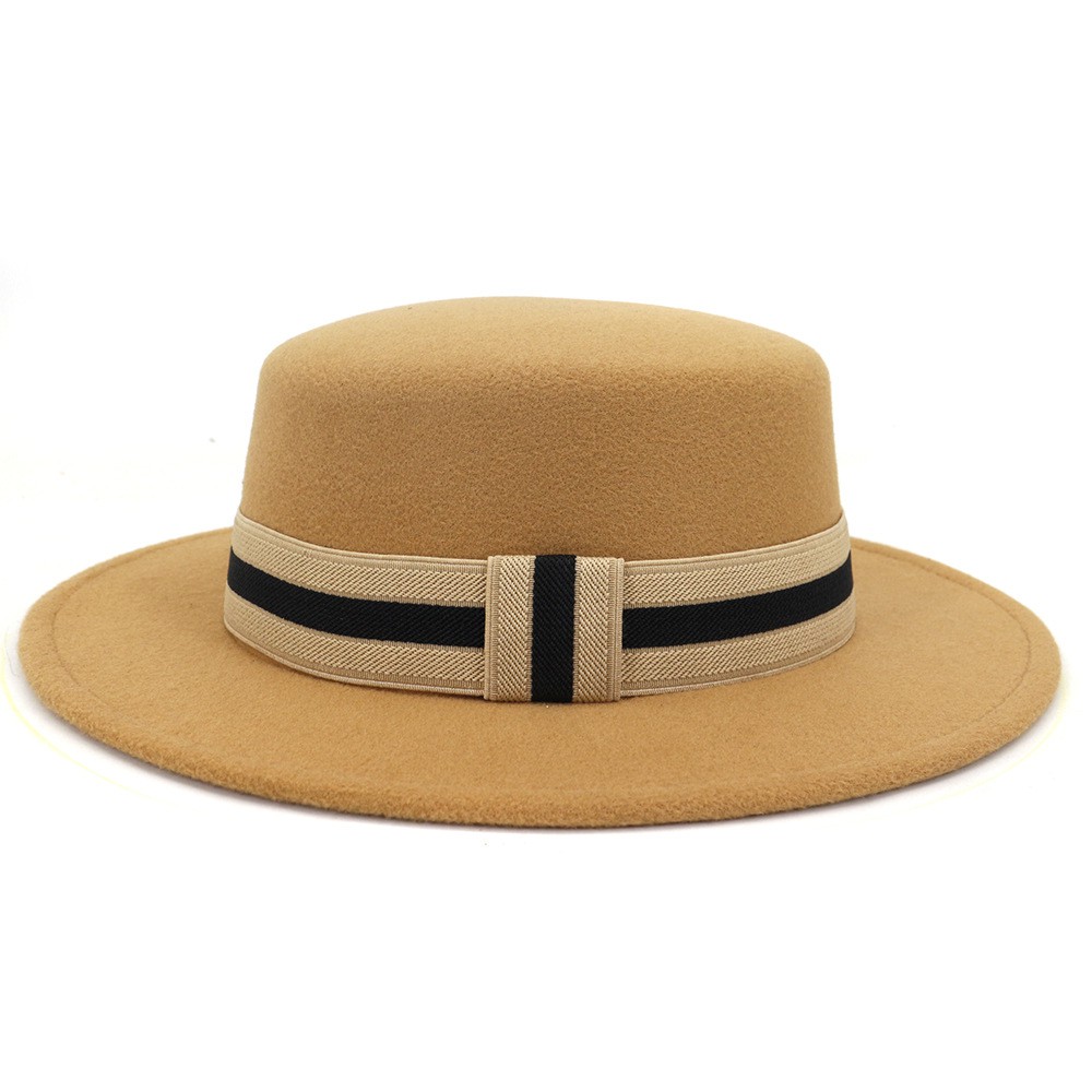 Mũ Boater Chóp Tròn TN03 Vành Ngắn Thời Trang Nữ Mugout - Nón Vintage Cao Cấp Chụp Ảnh, Đi Biển chất Nỉ