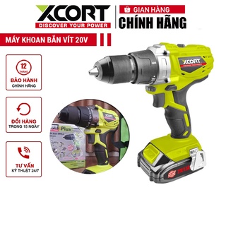 Máy khoan pin cầm tay 20v max xcort model xdc21-010d kèm túi dụng cụ