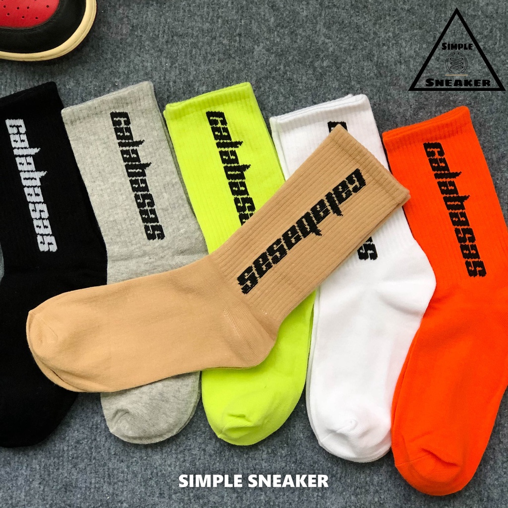 Tất Cổ Cao Thể Thao Galabasas💙FREESHIP💙Vớ Thời Trang Nam Nữ Unisex - Chất Cotton Thoáng Mát Êm Ái Mang Giày Sneaker