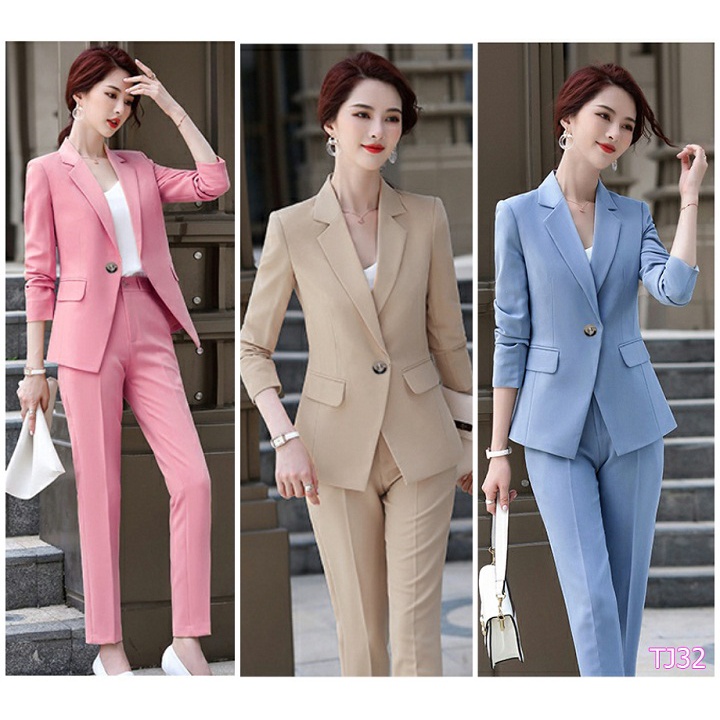 Set nguyên bộ áo Vest 2 lớp tay dài - quần dài TJ32