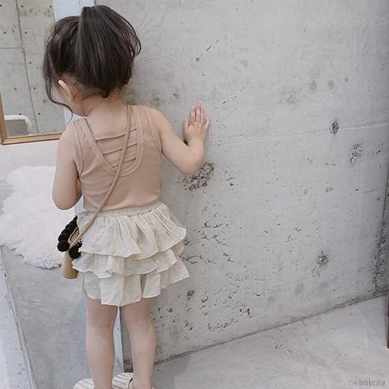 COD Váy lưới co dãn kiểu dáng Hàn Quốc dễ thương cho bé gái