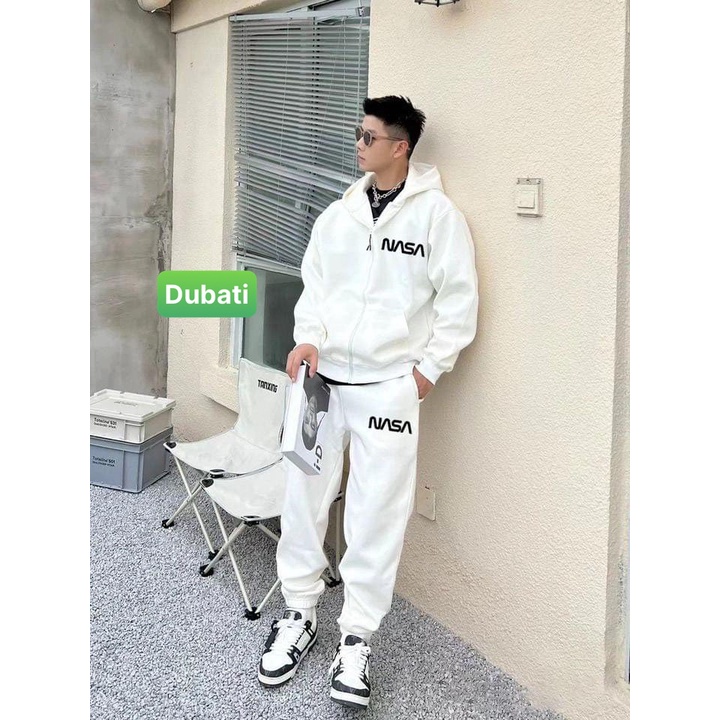 ĐỒ BỘ NỈ NASA, SET ĐỒ BỘ THỂ THAO, ĐỒ BỘ TẬP GYM. CHƠI BÓNG RỔ MANG Ở NHÀ VÀ ĐI CHƠI HOT 2022 - DUBATI FASHION