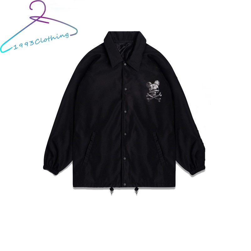 ÁO KHOÁC KAKI NÚT BẤM/ ÁO JACKET ĐEN IN HÌNH RABBIT SÉT ,FREESHIP,LOCAL BRAND HÀNG VNXK 2 LỚP CHÓNG NẮNG,1993CLOTHINGG
