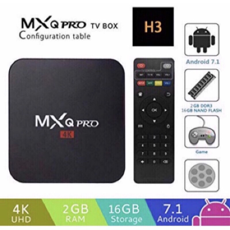 Tv Box Mxq Pro 5g / Smart Tv 4k Ultra Hd / Smart Ultra Hd Mxq Pro 5g 2gb Ram 16gb Rom Và Phụ Kiện