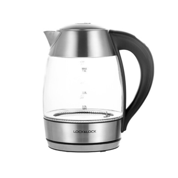 Ấm Điện Thủy Tinh Siêu Tốc Có Điều Chỉnh Nhiệt Độ Lock&Lock EJK341 (1.8L) - Hàng chính hãng