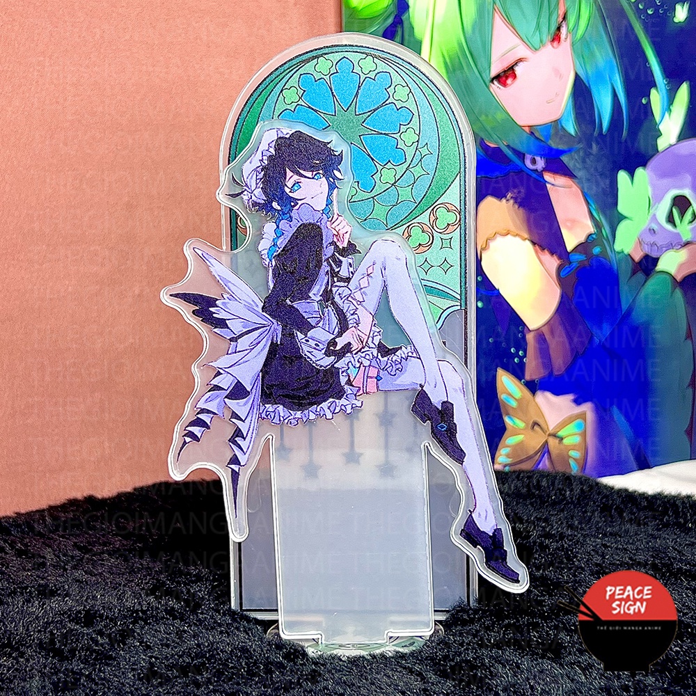 Standee GENSHIN IMPACT ver HẦU GÁI tượng acrylic anime mica chibi trang trí trưng bày mô hình game
