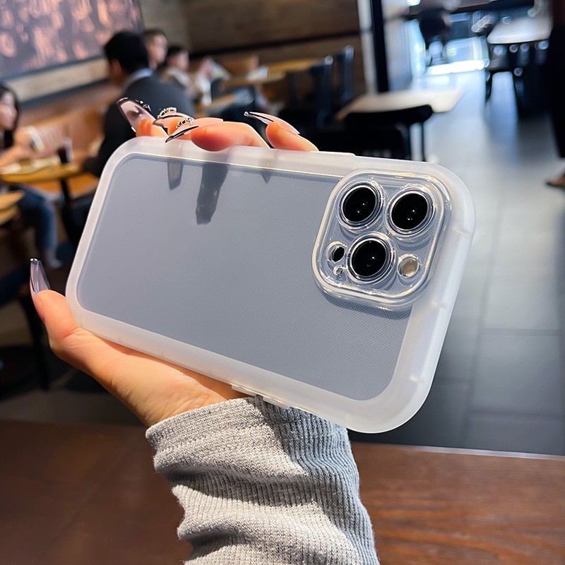 Ốp Điện Thoại TPU Silicon Mềm Trong Suốt Phối Đệm Khí Chống Sốc Dành Cho Iphone 13 12 11 Pro MAX XS MAX XR