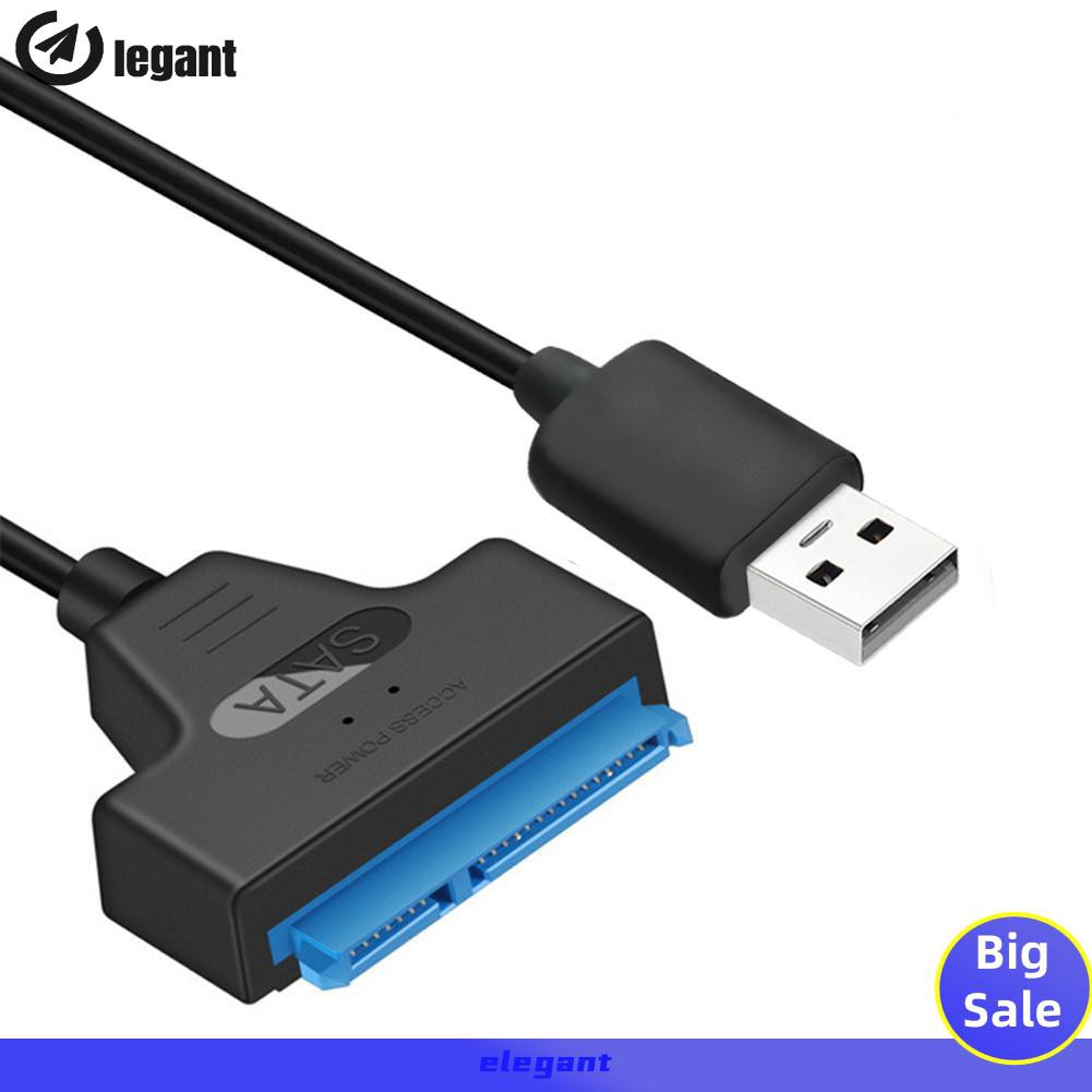 Cáp Chuyển Đổi Cổng Usb 2.0 Sang Sata 22pin Cho Ổ Cứng 2.5in Hdd Ssd