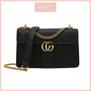 Túi GG Vân Nổi , Túi Xách Quai Xích