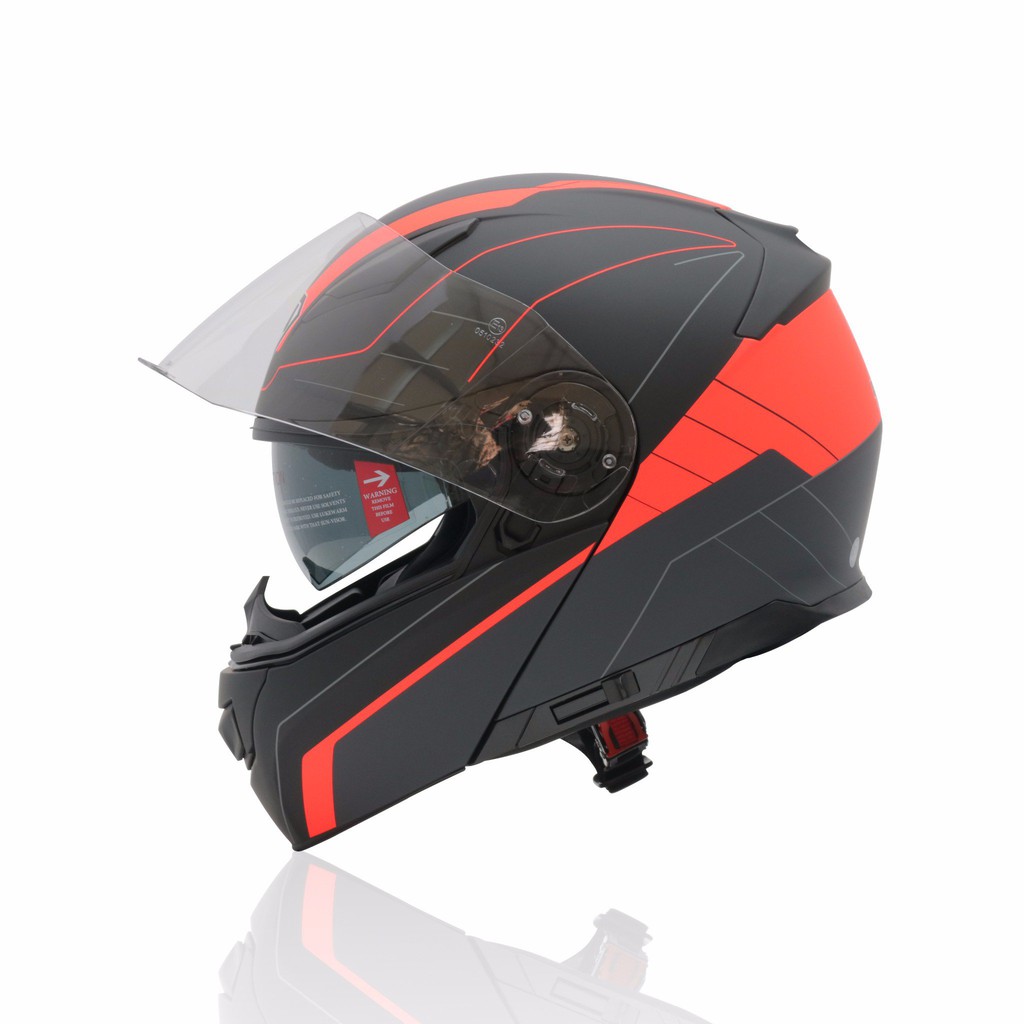 Mũ lật hàm Yohe 950 - Đen cam