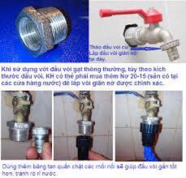 VÒI XỊT GIÃN NỞ TƯỚI CÂY - RỬA XE  THÔNG MINH 15m VÀ 30m