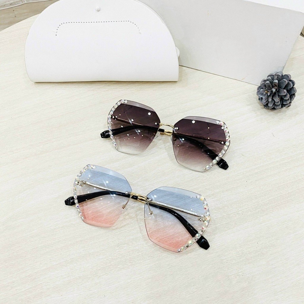 Kính mát nữ thời trang cao cấp BD8808 gọng kim loại, tròng Polariezd chống tia UV - Mắt kính nữ sang chảnh, độc đáo