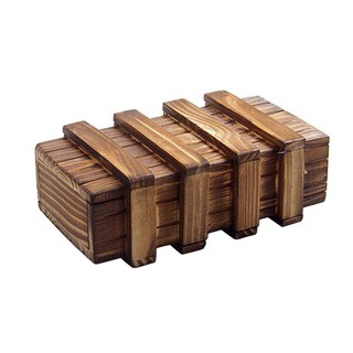 Hộp gỗ lắp ghép kiểu dáng vintage rèn luyện trí não cho trẻ em