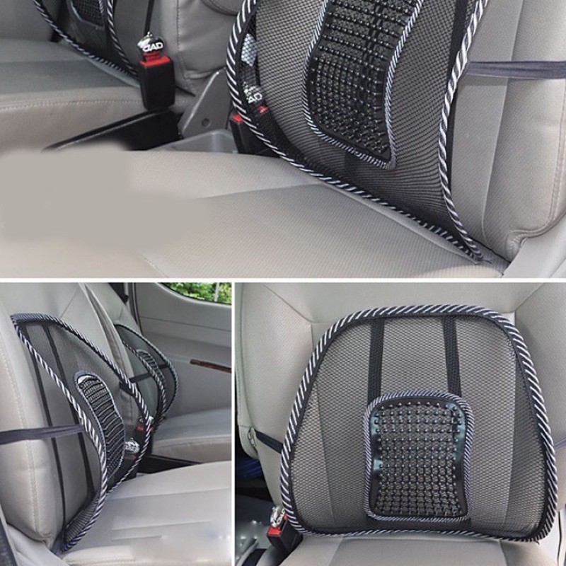 Tấm lưới ghế tựa lưng ghế văn phòng, xe ôtô - 41cm hỗ trợ chống gù lưng, đai co giãn. | BigBuy360 - bigbuy360.vn