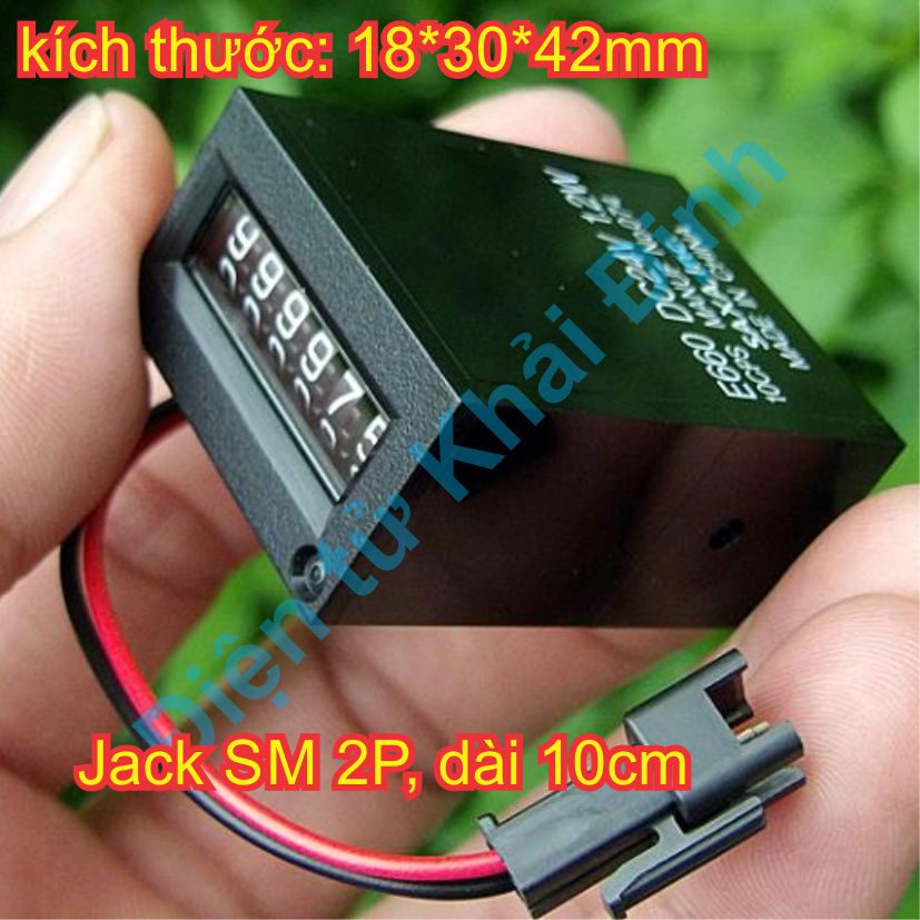 Bộ đếm cơ chỉ tăng số lần tắt mở nguồn điện áp 24Vdc 1.2W E660 kde8199