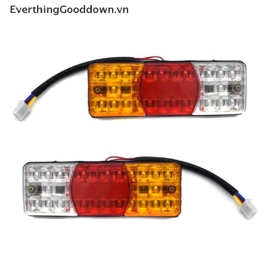 Everthinggooddown Đèn LED Tín Hiệu / Xi Nhan / Phanh Xe Mô Tô 12V 3 Màu Chống Nước