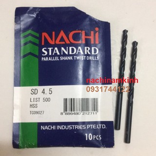 mũi khoan nachi 4.0mm đến 4.9mm 1 mũi