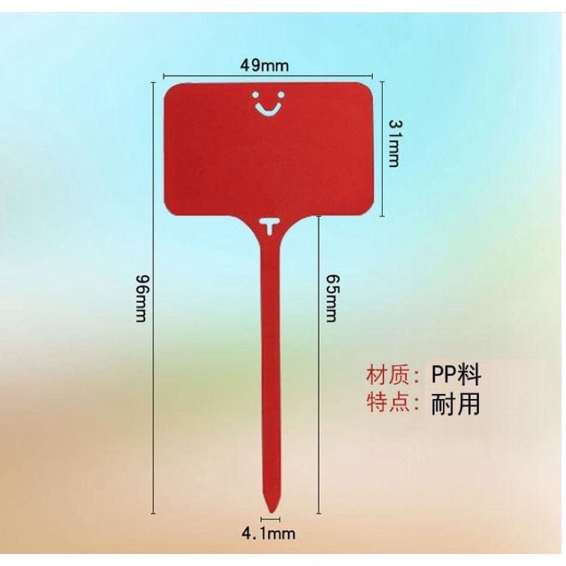 Thẻ tag ghi tên cây, hoa lan 2in1 dạng cắm và treo (giao màu ngẫu nhiên)