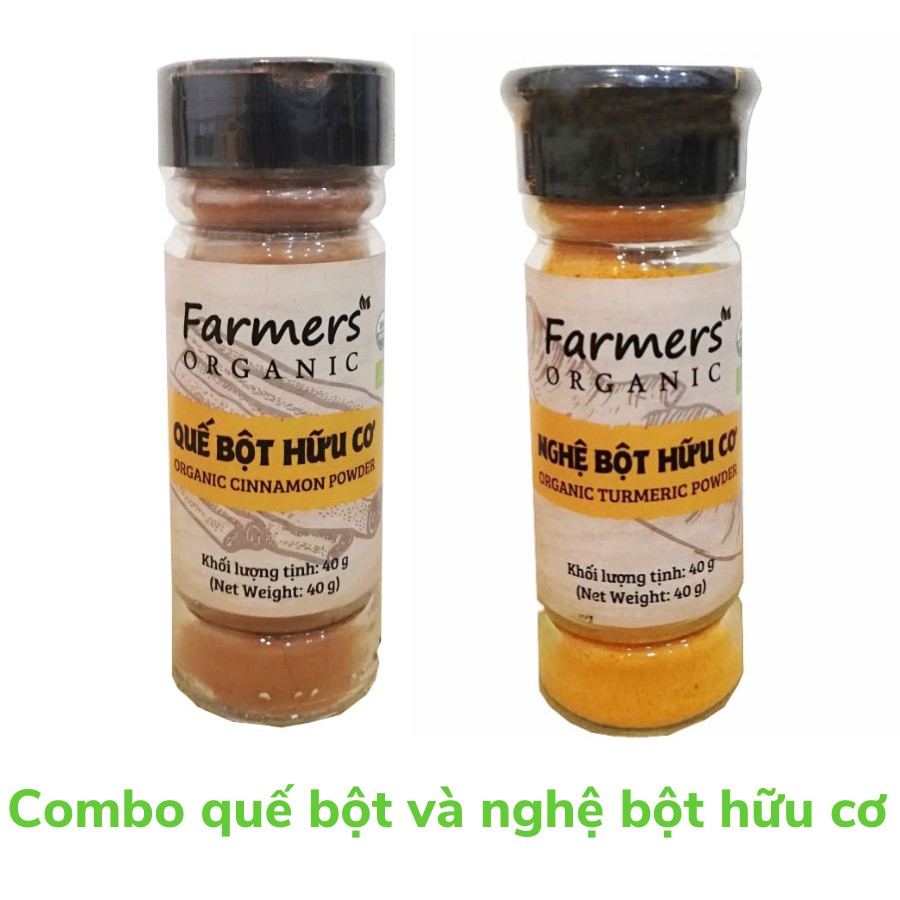 Combo Quế Bột Hữu Cơ Và Nghệ Bột Hữu Cơ