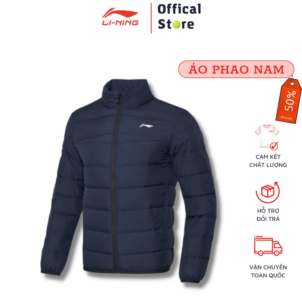 Áo phao lông vũ Lining 🔥 SALE SỐC 🔥 Áo phao nam chính hãng Lining chất liệu cao cấp siêu nhẹ, mùa đô