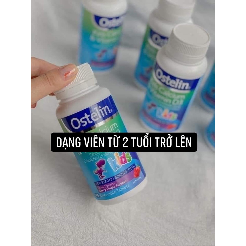 KẸO CANXI Khủng Long Kids Calcium Vitamin D3 Ostelin 90 viên