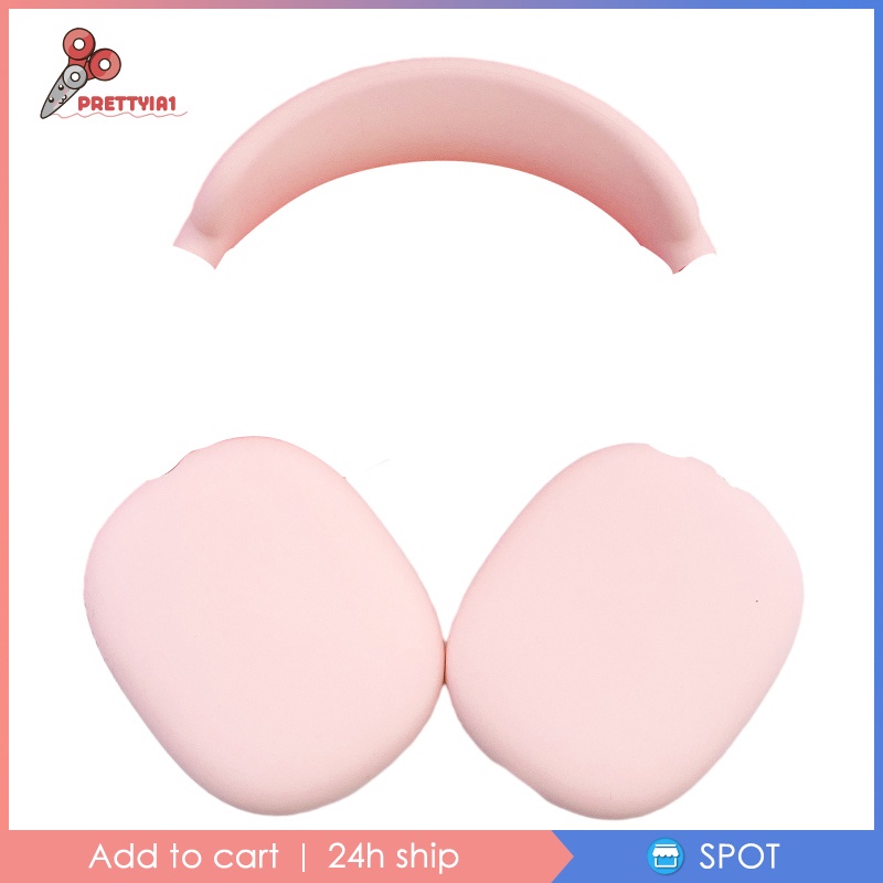 Vỏ Bảo Vệ Hộp Đựng Tai Nghe Airpods Max Bằng Silicon Màu Đen Prettyia1