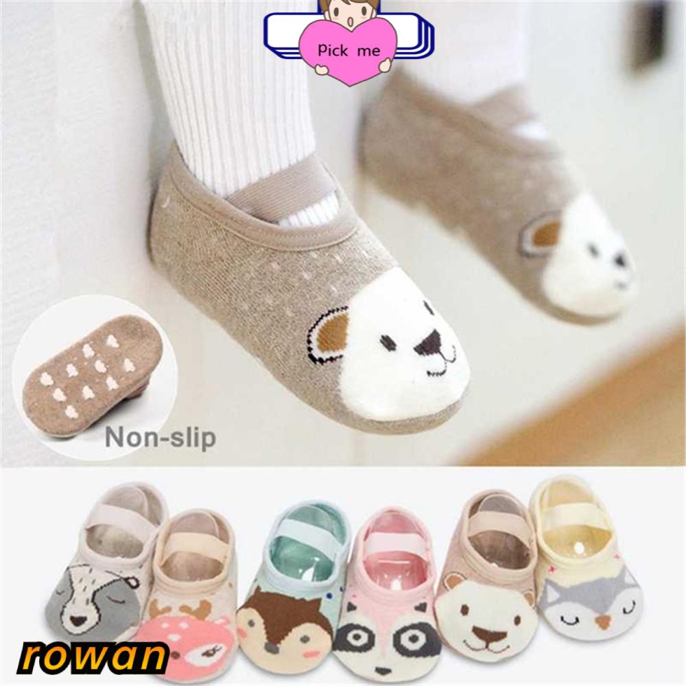 Vớ Cotton Mềm Mại Ấm Áp Chống Trượt Nhiều Màu Sắc Cho Bé Sơ Sinh