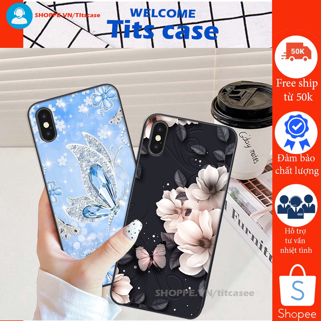 Ốp lưng  ip X / XS / XS MAX in hình thiên nga,hoa may mắn, đặc sắc ĐỘC - LẠ - BỀN