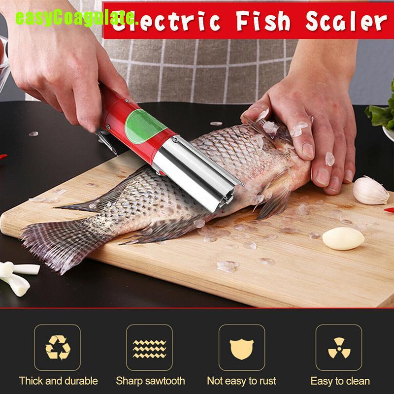 Máy đánh vảy cá làm từ thép không gỉ chống thấm nước sử dụng tiện lợi