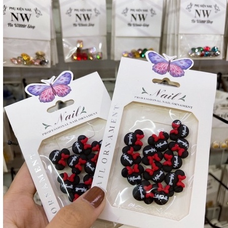Charm nhựa gắn móng , phụ kiện nail