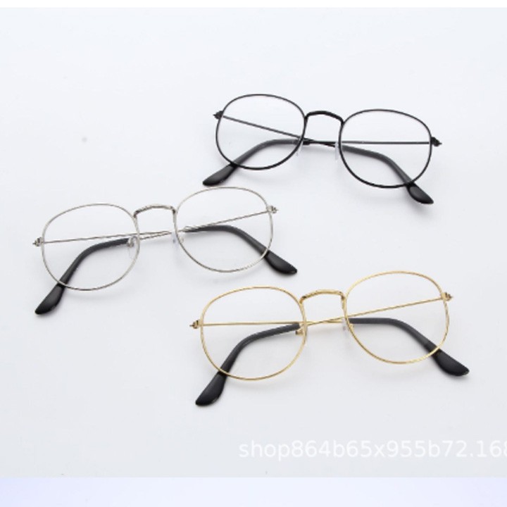 Kính Mắt Ngố Tròn Nam Nữ Sành Điệu