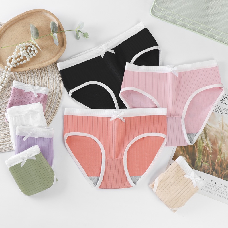 [75kg - 35kg, XL L M] COD ☑️ Quần Cạp Vừa plus size B01# Quần Lót Không Đường May Lưng Vừa Siêu Co Giãn Thoáng Khí Cho Nữ