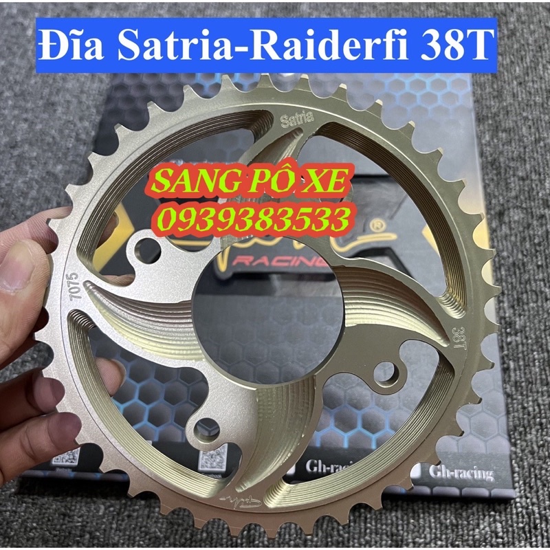 Đĩa tải nhôm cực bền 7075 cho Exciter, Winner, Sonic, RS, Satria,Yaz sp cao cấp