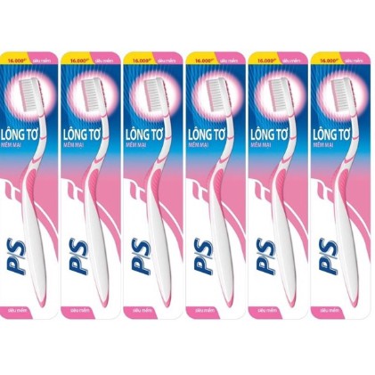 Vỉ 6 Chiếc Bàn Chải Ps Chỉ Tơ Mềm Mại