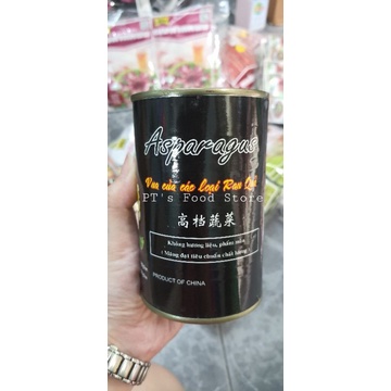 [Loại 1] Măng tây đóng hộp ASPARAGUS lon 430g Cty Gia Trung NK. Măng lon nấu súp, canh, lẩu, trộn salad, xào