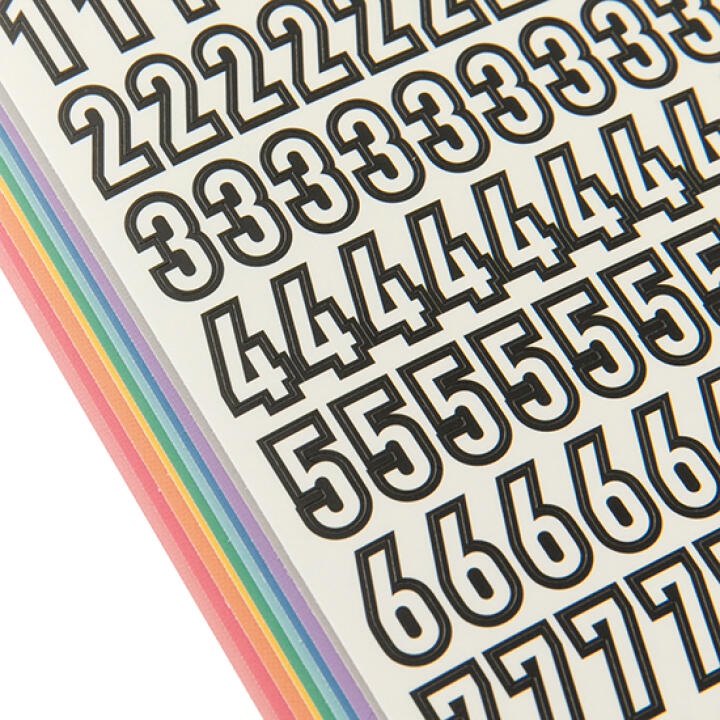 Set 10 Tấm Sticker ARTBOX Hàn Quốc Hình Chữ Số Màu Sắc Đa Dạng