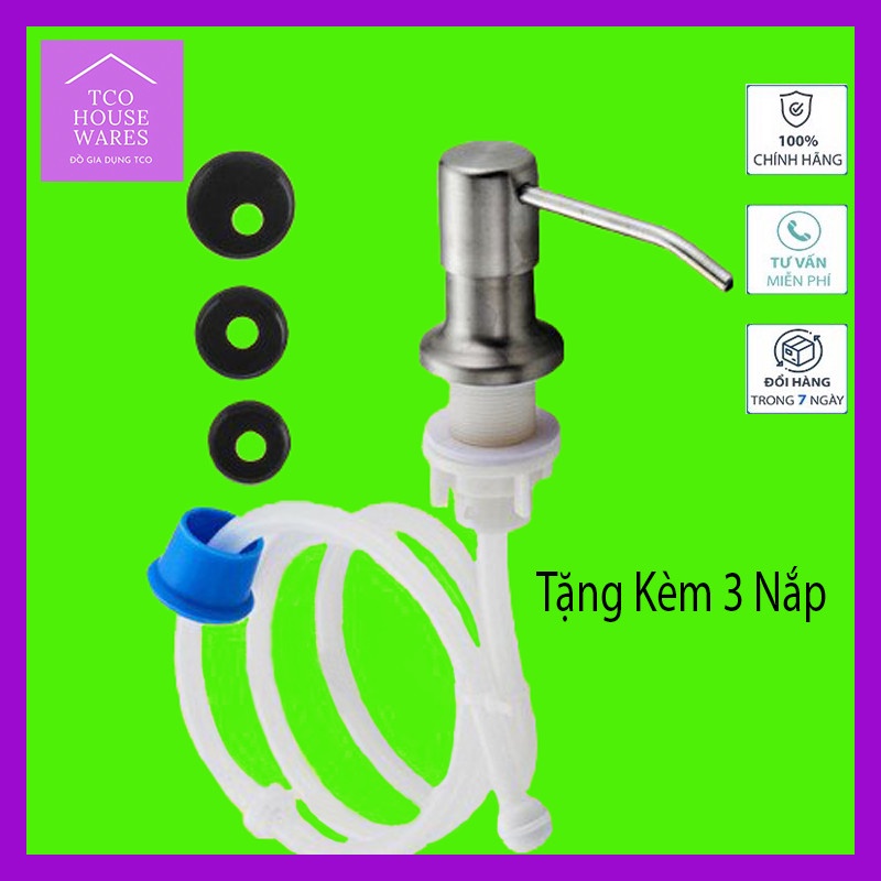 Bơm hút dầu rửa bát, xà phòng có vòi xịt tiện lợi, gắn chìm dưới bồn rửa tạo tính thẩm mĩ cao cho không gian bếp