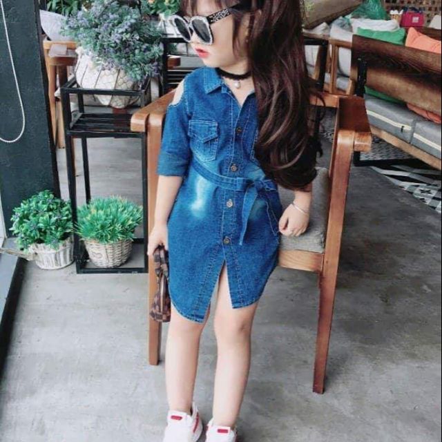 Váy bò bé gái hot rần rần fb
