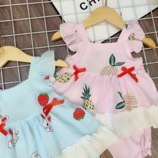 Combo 10 bộ lanh lụa hàn cho bé gái hàng loại 1