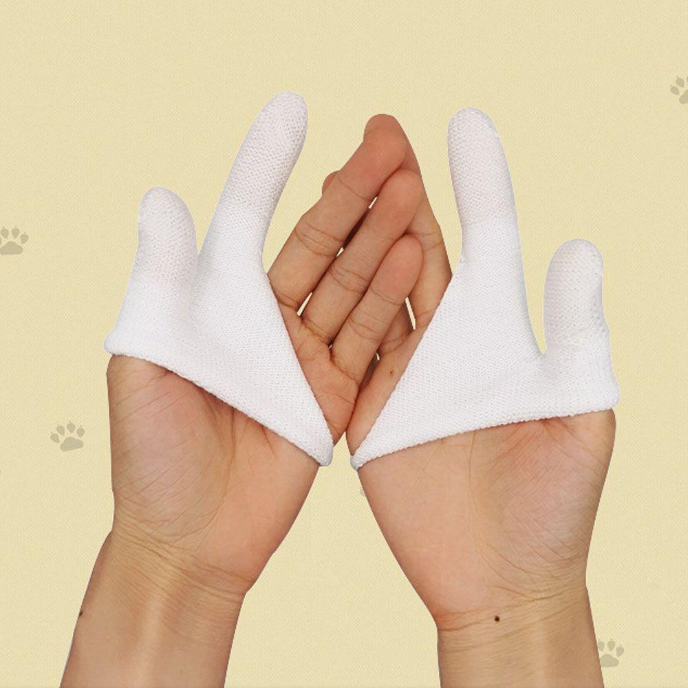 LEISURE Bàn Chải Đánh Răng Đeo Ngón Tay Cho Thú Cưng